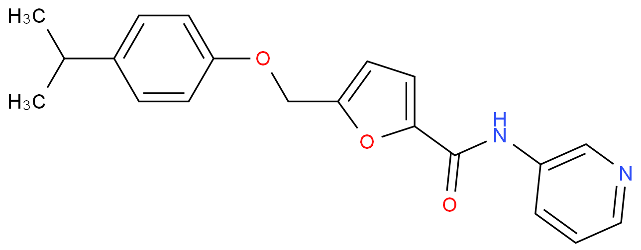 5-((4-异丙基苯氧基)甲基)-N-(吡啶-3-基)呋喃-2-甲酰胺CAS:693231-81-1