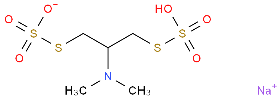 杀虫单化学结构式