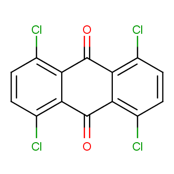 1,4,5,8-四氯蒽醌化学结构式