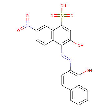 2-HYDROXY-1-(1-HYDROXY-2-NAPHTHYLAZO)-6-NITRO-4-NAPHTHALENESULFONIC ACID