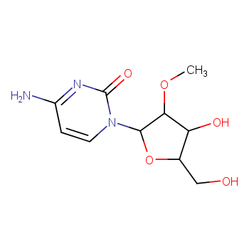 2'-甲氧基胞苷化学结构式
