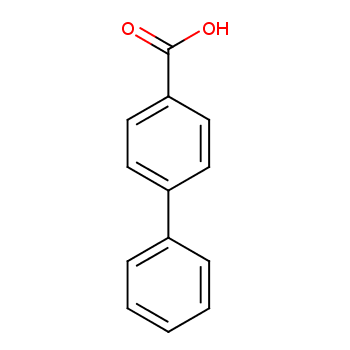 4-苯基苯甲酸化学结构式