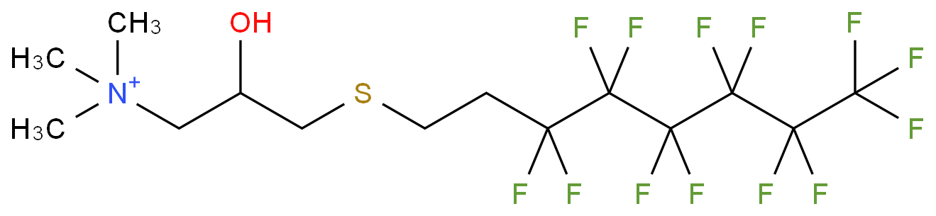 2-羟基-3-(3,3,4,4,5,5,6,6,7,7,8,8,8-十三氟辛硫基)丙基-N,N,N-三甲基 氯化铵