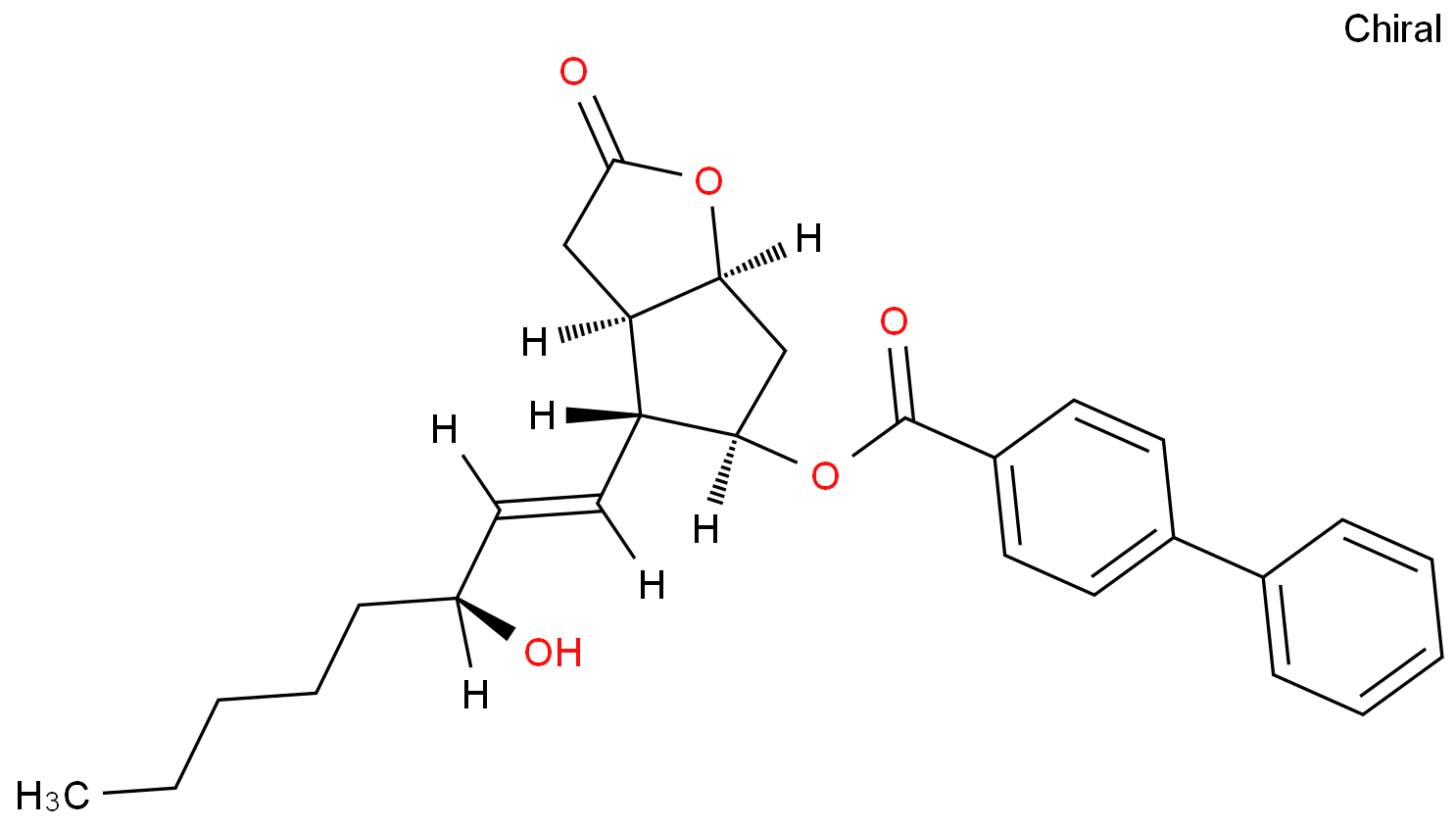 [1,1'-聯苯]-4-羧酸,(3aR,4R,5R,6aS)-六氫-4-[(1E,3S)-3-羥基-1-辛烯-1-基]-2-氧代-2H-環戊并[b]呋喃-5-基酯