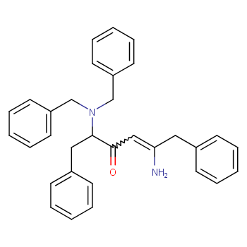(S,Z)-5-氨基-2-(二苄基氨基)-1,6-二苯基-4烯_3-2酮 产品图片