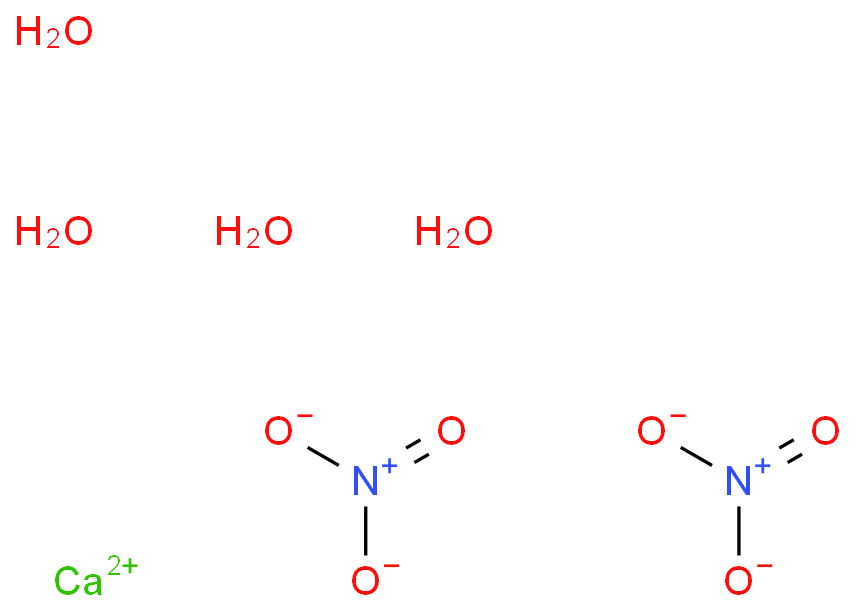 硝酸钙(四水)化学结构式