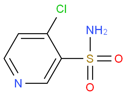 4-氯吡啶-3-磺酰胺化学结构式