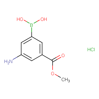 3-氨基-5-甲氧羰基苯基硼酸盐酸盐