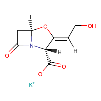 克拉维酸钾化学结构式