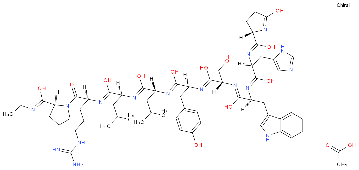 醋酸亮丙瑞林化学结构式