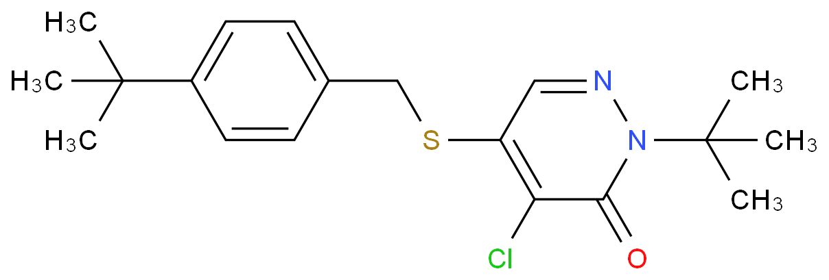 2-tert-butyl-5-[(4-tert-butylphenyl)methylsulfanyl]-4-chloropyridazin-3-one