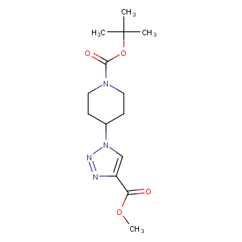 TERT-BUTYL 4-(4-(METHOXYCARBONYL)-1H-1,2,3-TRIAZOL-1-YL)PIPERIDINE-1-CARBOXYLATE