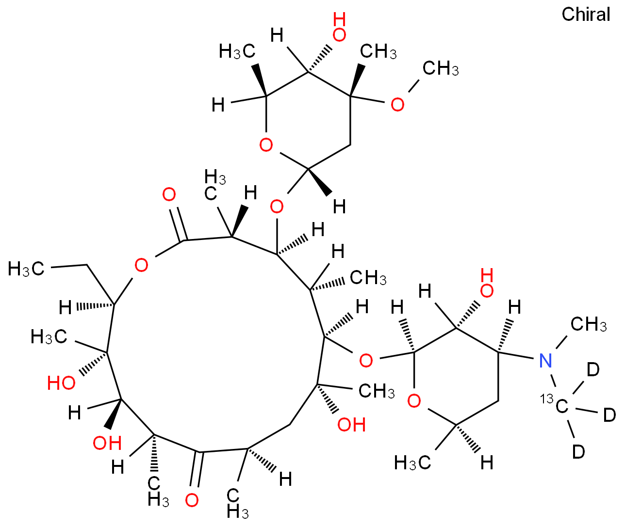 红霉素-13C,D3
