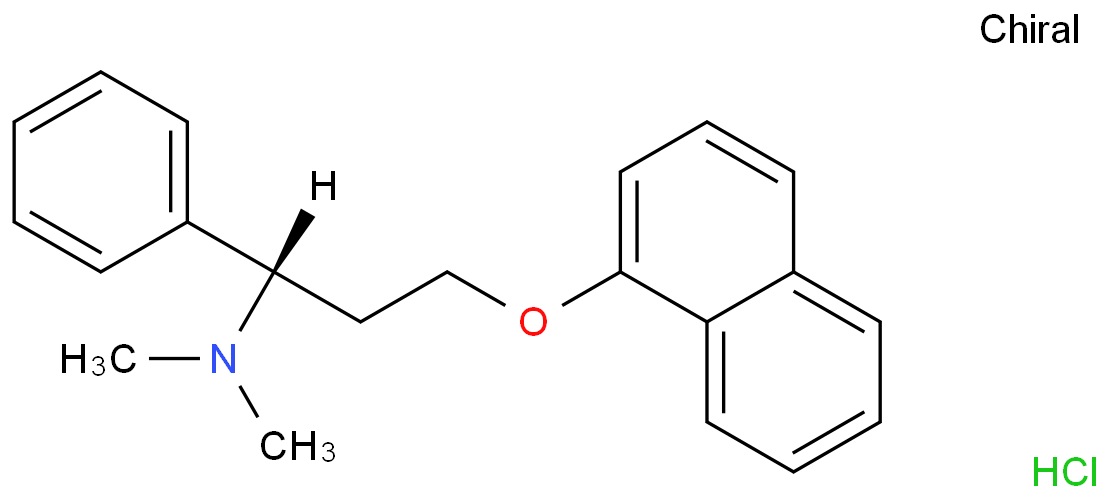 Dapoxetine hydrochloride structure