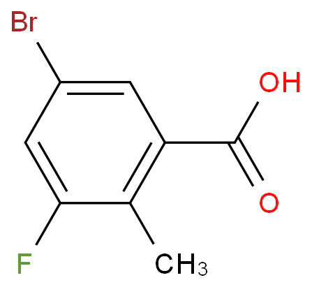 5-溴-3-氟-2-甲基苯甲酸 产品图片