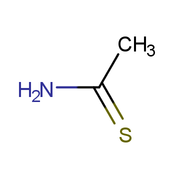 硫代乙酰胺化学结构式