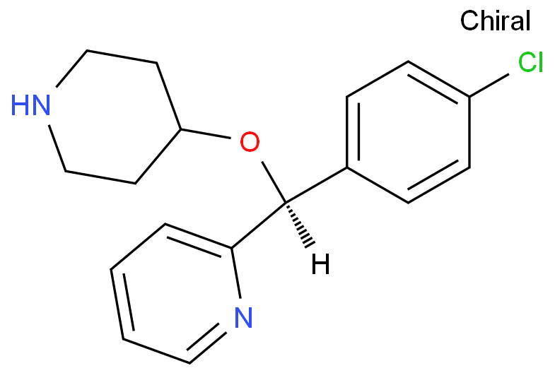 (S)-2-[(4-氯苯基)(4-哌啶氧基)甲基]吡啶