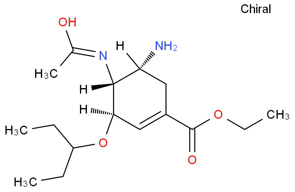 (3R,4R,5R)-4-乙酰氨基-5-氨基-3(1-乙丙氧基)-1-环己烯-1-羧酸乙酯盐酸盐