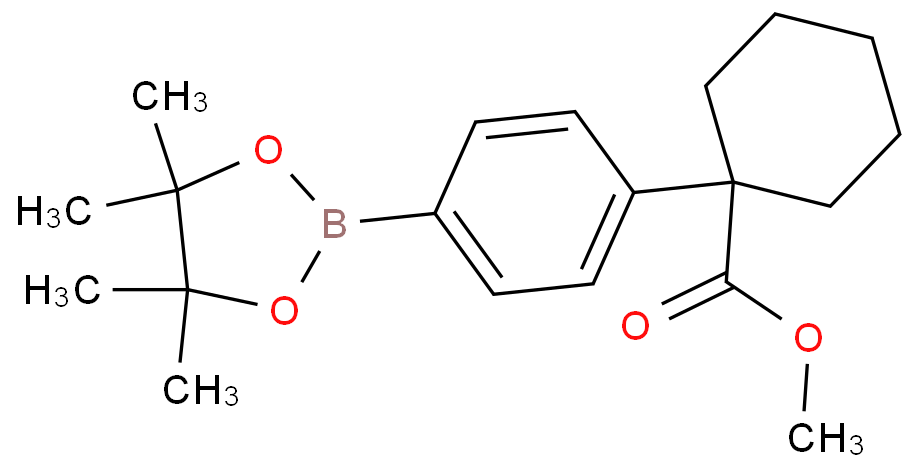 methyl 1-[4-(4,4,5,5-tetramethyl-1,3,2-dioxaborolan-2-yl)phenyl]cyclohexane-1-carboxylate  
