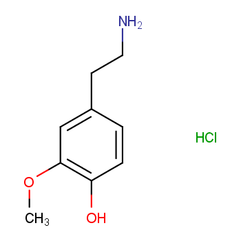 2-甲氧基-4-(2-氨基乙基)苯酚 3-O-Methyldopamine hydrochloride, 99+% 100mg