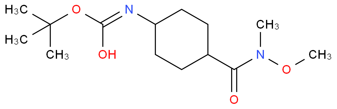tert-butyl N-[4-[methoxy(methyl)carbamoyl]cyclohexyl]carbamate