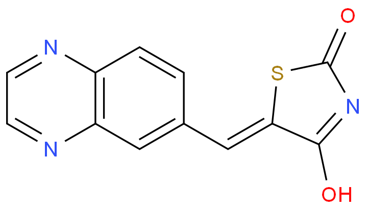 5-(6-喹喔啉亚甲基)-2,4-噻唑啉二酮/648450-29-7